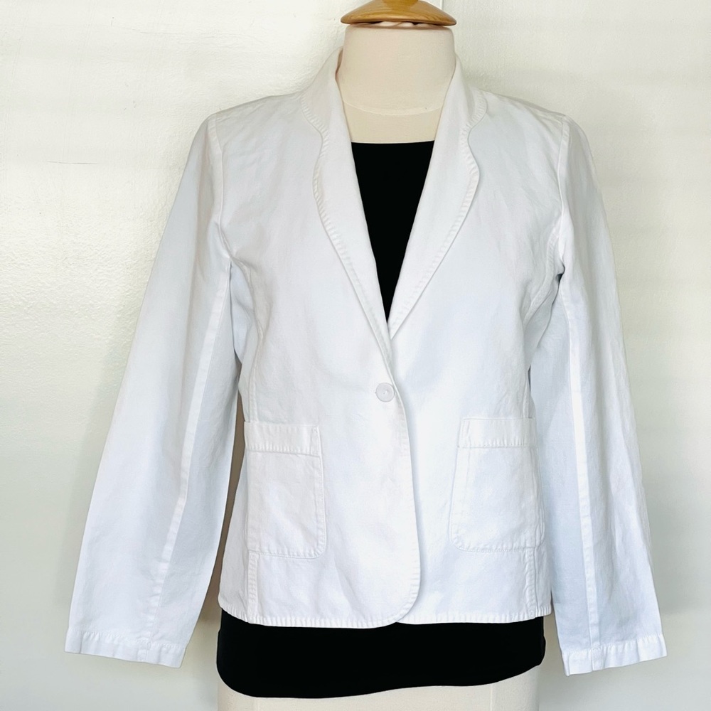 Eileen Fisher linen blend jacket